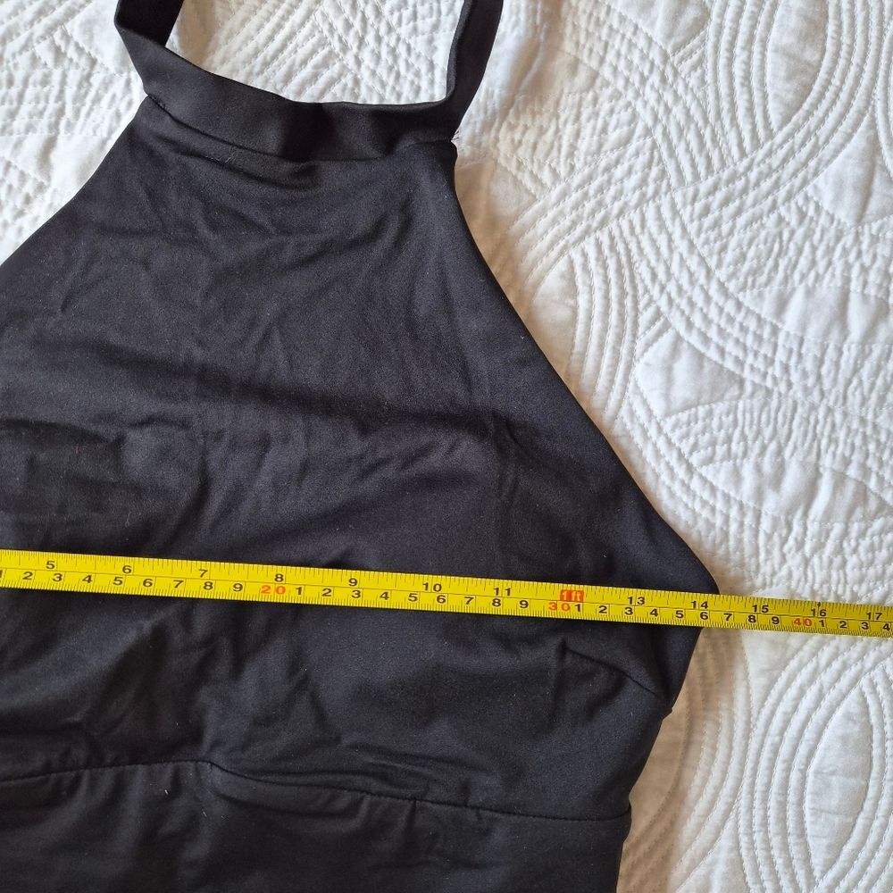 NWT Popilush Shapewear Body-Sculpting Halter Neck Jumpsuit Medium Black - Picture 13 of 16